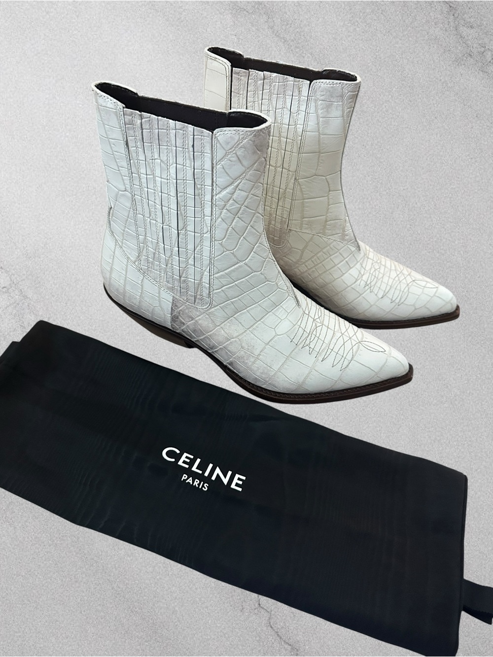 Celine Homme Leon Western Boots - Picture 16 of 16